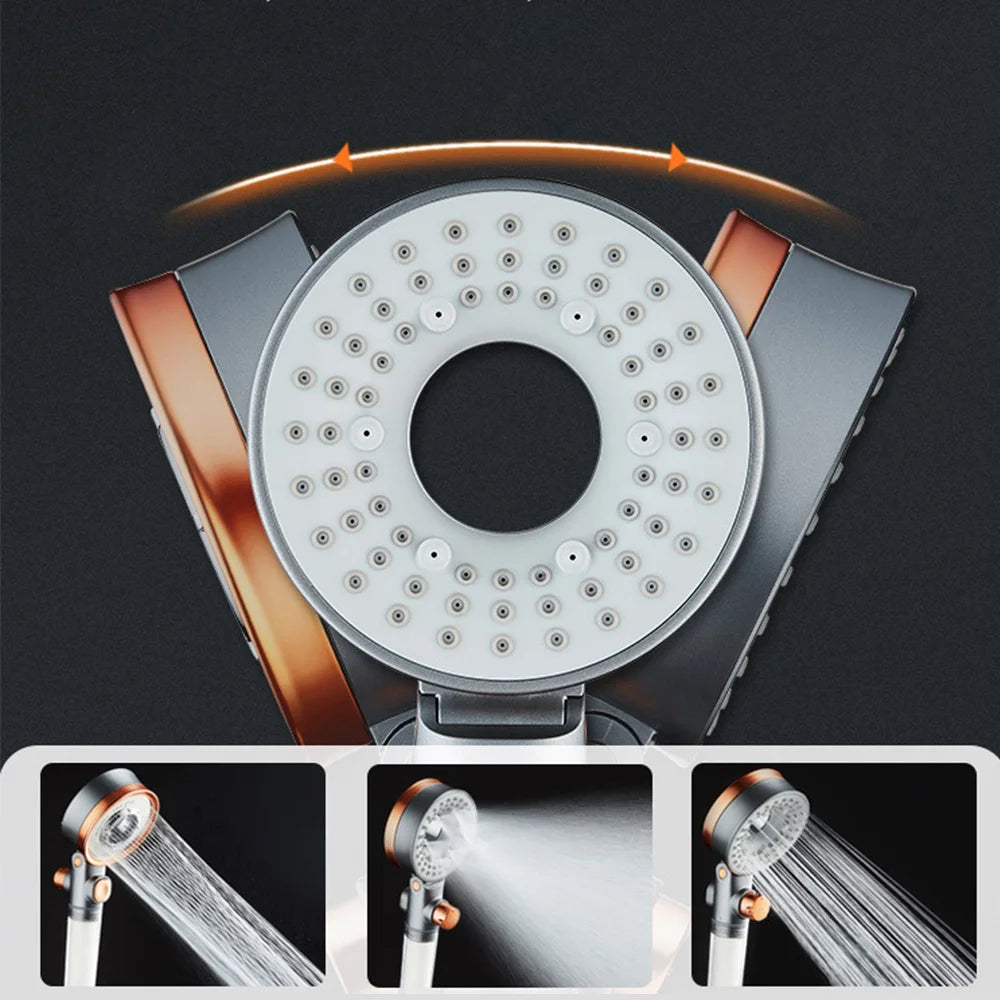 Rainkind High-Pressure Filtered Shower Head — Dual-Sided